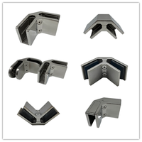 Collier de serrage en acier inoxydable pour verre, à 90 degrés, pour clôture de piscine, balustrade et garde-corps