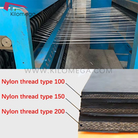 Fabricants de bande transporteuse en caoutchouc de nylon plat de ceinture, bande transporteuse de Chevron en caoutchouc de tissu de polyester pour le mien