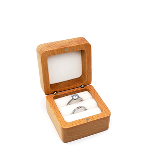 Nouvelle <span class=keywords><strong>boîte</strong></span> à bijoux en bois 2026, petite <span class=keywords><strong>boîte</strong></span> de rangement portable de voyage pour bagues et boucles d'oreilles, idéale pour les propositions de <span class=keywords><strong>mariage</strong></span> et les cadeaux de la Saint-Valentin - Product Image 2