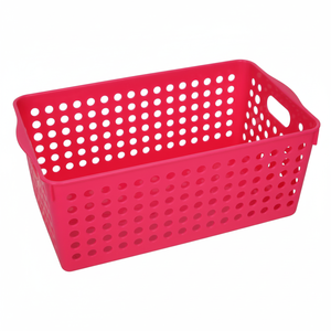 Cesto portaoggetti largo rosso Inomata - Product Image 1