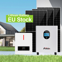 Sistem Penyimpanan Energi Surya Hibrida Kit Lengkap Fotovoltaik 8Kw 10Kw 12Kw Off Grid Baterai LiFePO4 Sistem Tenaga Surya PV