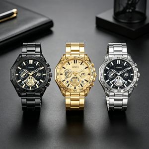 <span class=keywords><strong>Orologio</strong></span> <span class=keywords><strong>da</strong></span> <span class=keywords><strong>Polso</strong></span> <span class=keywords><strong>da</strong></span> Uomo di Lusso 2026 con Quadrante Grande, Multifunzione, Calendario, Stile Business, Cinturino in Lega, Movimento al Quarzo, Lancette Eco-Friendly - Product Image 4