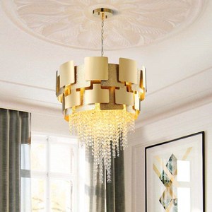High Quality Home Decor Nordic Modern Gold Luxury K9 Crystal Raindrop <b>Chandelier</b> for Hotel Project - Product Image 4