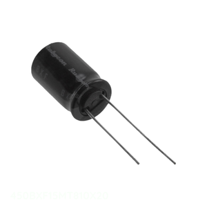 Condensateur radial TH original 15 uF 450BXF15MT810X20 à travers trou, en aluminium, 15UF 20% 450V - Product Image 1