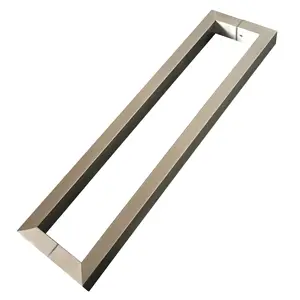 High Quality H shape stainless steel polished 63 inches large door lever handle modern glass door Wooden door handles