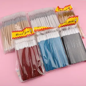 100 pièces/ensemble de stylos à pointe fine peints à la main, multicolores, pour dessin, peinture, pinceau, fournitures artistiques, pinceau en nylon spécial - Product Image 1