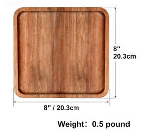 다용도 나무 트레이 스시 디저트 접시 아카시아 나무 스테이크 서빙 보드 - Product Image 4