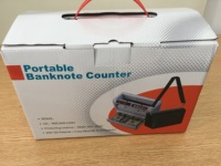 Mini machine de comptage de billets portable à LED, compteur de billets pour plusieurs devises
