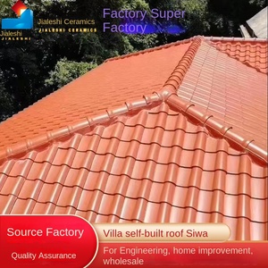 Foshan ตะวันตกกระเบื้อง<span class=keywords><strong>หลังคา</strong></span>เซรามิกสี่เหลี่ยมแบบทันสมัยความยาว2600มม. กระเบื้องเครื่องปั้นดินเผาสีแดงหลังคาวิลล่ากระเบื้องตกแต่ง Jiashi X2601 5 + ปี - Product Image 4