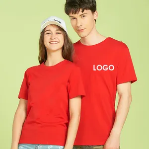 Áo Thun Nam Ngoại Cỡ Trống In Logo Thêu 180 Cotton Tùy Chỉnh Phi Giới Tính Bán Sỉ 100% G