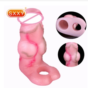 SXXY 8 Styles White Realistic Penis Sleeve Dick Extender for Men Delay Ejaculation Intimate Adult Sex Shop Couple Game - Product Image 1