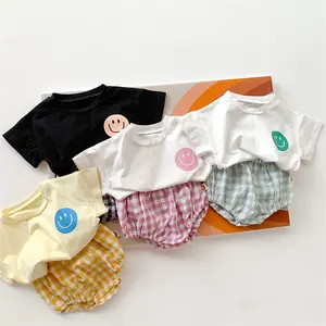 Conjunto de roupas bebê recém-nascido, 0-3 meses para meninas meninos conjunto de 2 peças
