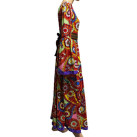 Tenue vintage hippie chic des années 1960-1970, robe bohème florale pour femmes, idéale pour les spectacles sur scène et les soirées costumées