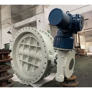Vanne papillon électrique D943H-10C DN600 multi-étages à triple excentricité pour eau à température normale - Product Image 2