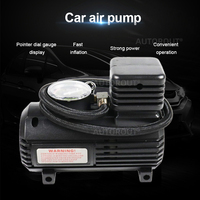 Compresseur d'air numérique portable 12V personnalisable pour pneus, 300 PSI, débit d'air 12 L/min, en plastique, autonomie supérieure à 20 min pour voiture
