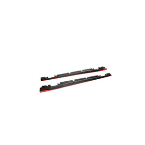 Jupes latérales en fibre de carbone avec garniture rouge pour pare-chocs de voitures <span class=keywords><strong>Mercedes</strong></span>-Benz <span class=keywords><strong>Classe</strong></span> <span class=keywords><strong>A</strong></span> W176 <span class=keywords><strong>2018</strong></span> et <span class=keywords><strong>Classe</strong></span> CLA C117 Sport AMG - Product Image 4