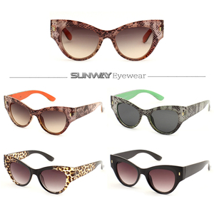 Classic Leopard Print Cat Eye Frame Sun Glasses Custom Logo Shades Luxury Fashion Brand Ladies Sunglasses for Women - Product Image 2