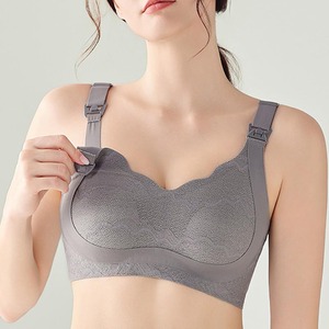 บราสำหรับให้นมบุตร YIYI แบบลูกไม้บางเบาไร้โครง สำหรับผู้หญิง บราไร้รอยต่อ ซัพพอร์ตแบบนุ่ม ป้องกันการโป๊ บราคลุมเต้าสำหรับคุณ<span class=keywords><strong>แม่</strong></span>ตั้งครรภ์ - Product Image 1