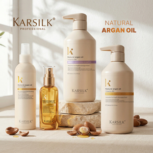 Venta al por mayor champú de ligereza natural orgánico cuidado del cabello reparación suavizante vegano aceite de argán conjunto de champú y acondicionador para el cabello - Product Image 2