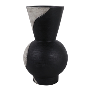 Vaso in Ceramica Bicolore dal Design Moderno e Scultoreo per Arredamento Soggiorno e Pezzo d'Accento da Tavolo - Product Image 5