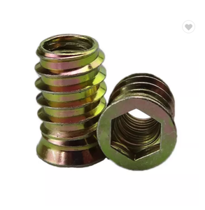 Tuercas <span class=keywords><strong>de</strong></span> inserción <span class=keywords><strong>de</strong></span> madera para muebles <span class=keywords><strong>de</strong></span> acero M6 M8 M10, insertos métricos roscados para piezas <span class=keywords><strong>de</strong></span> muebles <span class=keywords><strong>de</strong></span> madera - Product Image 1