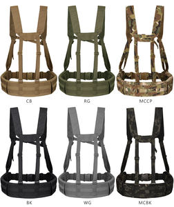 MASTTAC مخصص 500D نايلون كامو الصيد في الهواء الطلق واجب التكتيكية والعتاد التدريب MOLLE متعددة الأغراض التكتيكية حزام مبطن تلاعب الصدر - Product Image 5