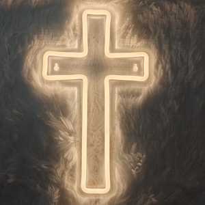 Luz LED con Cruz de Jesucristo, Alimentación USB, Multicolor, IPX3 Impermeable, Decoración de Pared para Centro Comercial, Hogar, Iglesia, Boda, Fiesta, Pascua - Product Image 1
