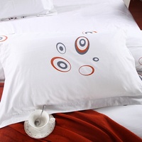 Parure de lit quatre pièces en pur coton de haute qualité avec imprimé, ultra-douce, qualité hôtelière