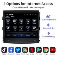 Autoradio stéréo 8.4 pouces Navigation GPS pour Porsche Cayenne Macan Panamera Android 2010-2017 avec CarPlay Bluetooth Mirror Lin