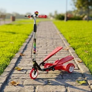 Trottinette pliable, trottinette pour enfants, vélo, trottinette de fitness sportive à double nacelle avec siège - Product Image 3