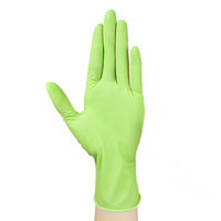 Boîte de gants en nitrile jetables verts 100 pcs