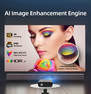 [Netflix được cấp phép chính thức] Máy chiếu Google TV thông minh tích hợp ứng dụng Youtube +, Máy chiếu phim 1450ANSI với âm thanh DOL-by - Product Image 3