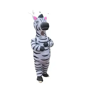 2023 новый надувной милый костюм зебры рождественское маскарадное платье забавная одежда для косплея для взрослых