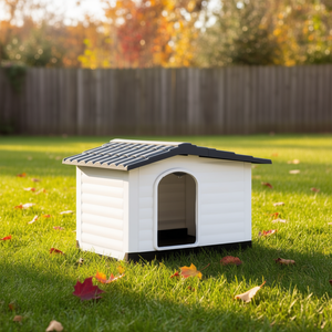 Cuccia per Cani Piccoli in Polipropilene, per Esterni, Tutte le Stagioni, Stile Semplice Rettangolare, Arredo per Animali Domestici - Product Image 2