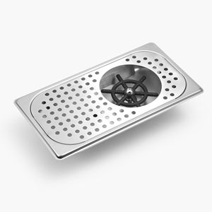 Lavavasos Kafei Shi de Acero Inoxidable Integrado en el Mostrador para Cafetería, Uso en Escritorio - Product Image 1