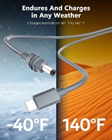 Cable de Alimentación USB-C a CC de 6.6 Pies (2 Metros), 18AWG, Carga Rápida, Mini Cable, Accesorios, 20V 5A, Compatible con PD de 100W+, Aislamiento de PVC Duradero
