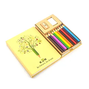 Mini Set di 12 Matite Colorate con Libro da Colorare per Bambini, Set di Cancelleria per <span class=keywords><strong>Disegno</strong></span> Scolastico - Product Image 1