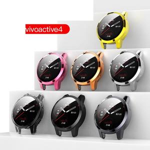 Boîtier de montre en TPU souple plaqué pour Garmin Garmin <span class=keywords><strong>Vivoactive</strong></span> 4 4S <span class=keywords><strong>Venu</strong></span> 2 <span class=keywords><strong>2S</strong></span> étui de protection complet - Product Image 2