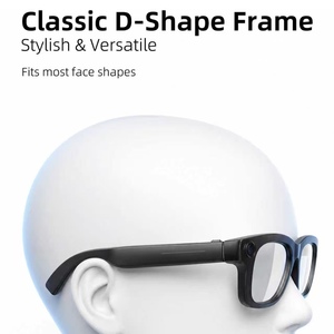 HotSale New High-Tech Smart Glasses T100 Classic D-Shape Frame Audio Video Translation Blue Light Blocking Directional 1080p - Product Image 4