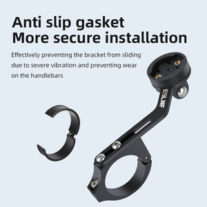 ESLNF <span class=keywords><strong>Support</strong></span> de phare de vélo en acier inoxydable à l'avant <span class=keywords><strong>Support</strong></span> d'ordinateur <span class=keywords><strong>Support</strong></span> de lampe <span class=keywords><strong>Support</strong></span> de <span class=keywords><strong>support</strong></span> pour <span class=keywords><strong>Garmin</strong></span> Bryton - Product Image 4