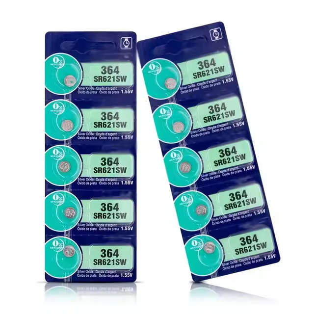 10 X Oem Spec 377 376 364 363 Watch Battery Sr626sw Sr626w Silver Oxide for Watches Smart S4 Se 44mm A2092 Pc21 337 1.55V 416