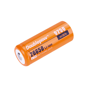 Doublepow แบตเตอรี่ลิเธียมไอออนแบบชาร์จไฟได้3.7V 9250mWh รูปทรงกระบอก26650 Li Ion - Product Image 5