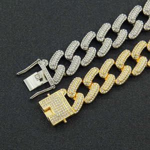 Three-dimensional Cuban chain <b>bracelet</b> <b>bracelet</b> men's hipster nightclub street dancing <b>bracelet</b> - Product Image 4