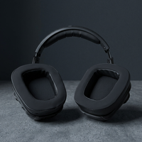 Almohadillas de Repuesto para Auriculares Logitech G933 G633 G933s G633s, de Cuero PU Negro y Franela, Suministro al por Mayor de Fábrica