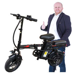 <span class=keywords><strong>Bicicleta</strong></span> Eléctrica Plegable con Cuadro de Acero al Carbono, Motor en el Buje Trasero, <span class=keywords><strong>Bicicleta</strong></span> Eléctrica Plegable <span class=keywords><strong>Pequeña</strong></span> de 3 Velocidades, 48V, Dos Asientos - Product Image 2