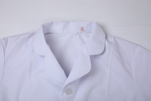 Uniformes de Hospital, Bata Quirúrgica Blanca con Cuello de Juez, Delantal para Enfermera y Doctor, Bata de Laboratorio Blanca Cómoda y Transpirable - Product Image 3