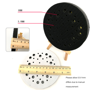 Almohadilla de esponja suave con bucle de gancho de 5 pulgadas y 44 agujeros, almohadilla de protección, almohadilla de interfaz para herramientas abrasivas, pulido de madera, muebles de Metal - Product Image 4