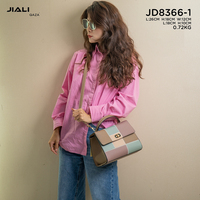 QAZA Prix Bas en Gros Sacs à Main Luxe de Qualité Supérieure 2 en 1 pour Femmes 2024 Sac à Bandoulière en Cuir PU Mode Color Block