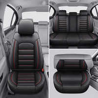 Housses de siège de voiture en cuir de luxe, ensemble complet, accessoires intérieurs, décoration, coussin, housse de siège de voiture haut de gamme