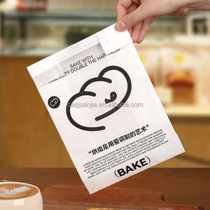 Sac à pain en papier kraft écologique réutilisable avec logo personnalisé imprimé - Product Image 6